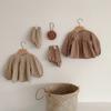 Spring Toddler Baby Girls Set Cotton Plaid Blouse and Shorts Sets for Kids