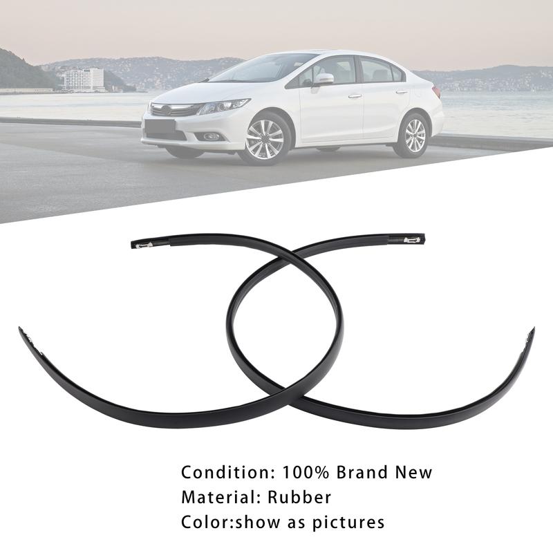 Artudatech 2PCS Roof Molding Trim Left+Right For Honda Civic 2012-2015 Car Accessories 2013 2014