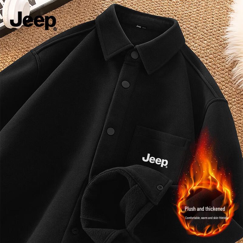 JEEP Men s Fleece-Lined Casual Shirt Jacket 3XL