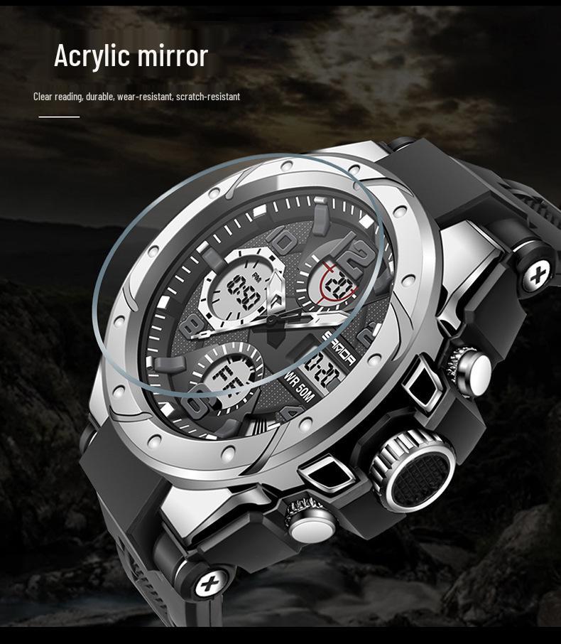 Sanda 6008 Multifunctional Men's Waterproof Sport Quartz Watch