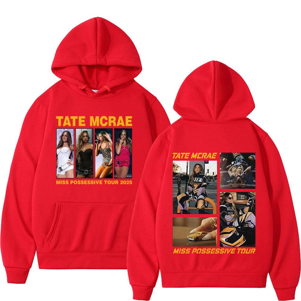 Tate McRae Miss Possessive Tour 2025 Graphic Hoodie Men Women High-quality Sweatshirts Long-sleeved Fashion Comfort Sweatshirt