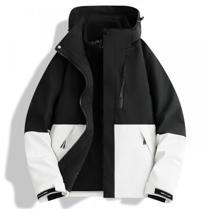 3-in-1 Waterproof Windproof Hiking Jacket With Removable Fleece Liner Men Women Outdoor Camping Trekking Winter Fall