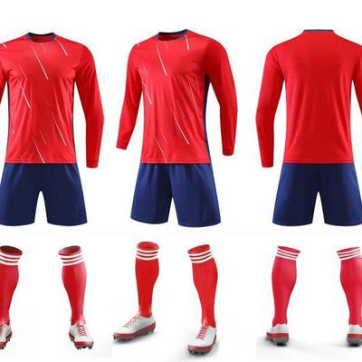 Football Suit, Professional Game Training Jersey, Jersey, Long-Sleeved Sportswear, Quick-Drying Football Suit.