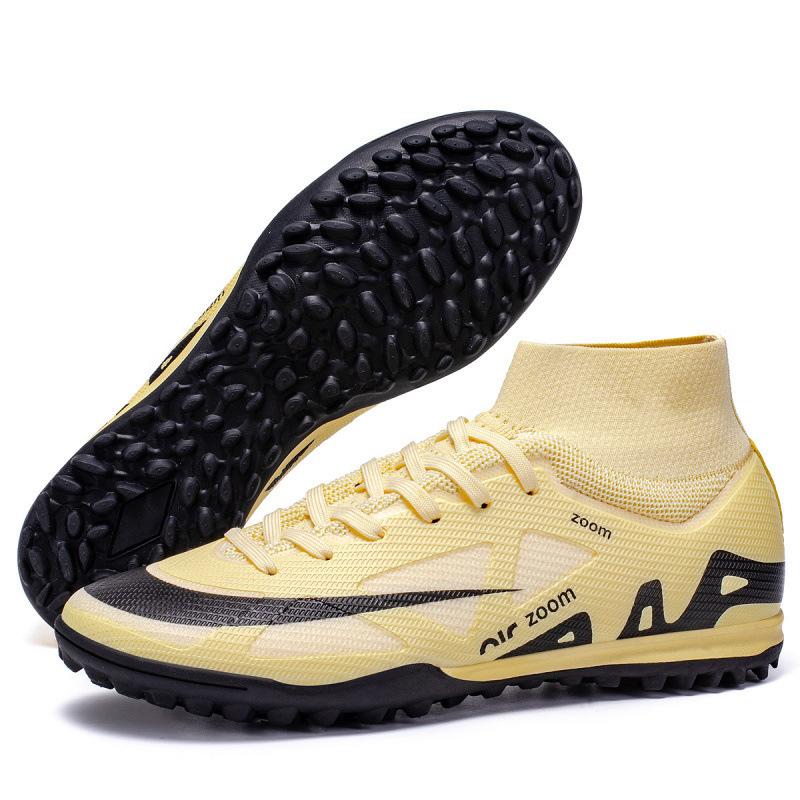 

World Cup high-top football shoes for boys and teenagers, students and women, broken nails and spikes, competition training shoes 45