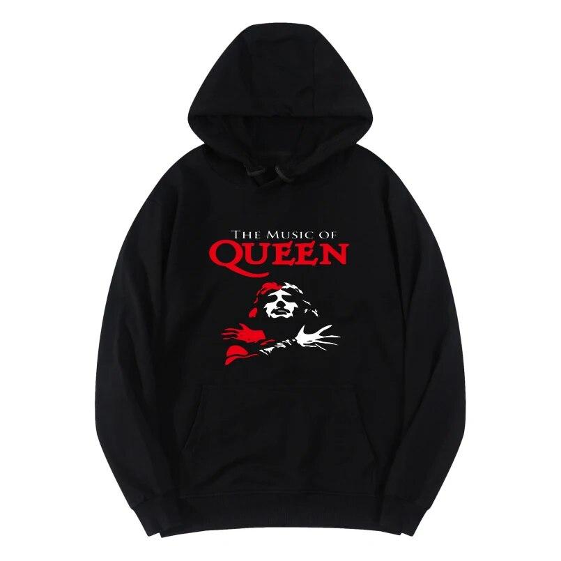 Music Legendary Rock Band Hoodies Queen Unisex Women Streetwear Hoodie Sweatshirts Harajuku Pullovers Unisex Tracksuits Clothing