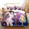 Kawaii Nekopara Bedding Set Single Twin Full Queen King Size Bed Set Aldult Kid Bedroom Duvetcover Sets Anime Parure De Lit Bed