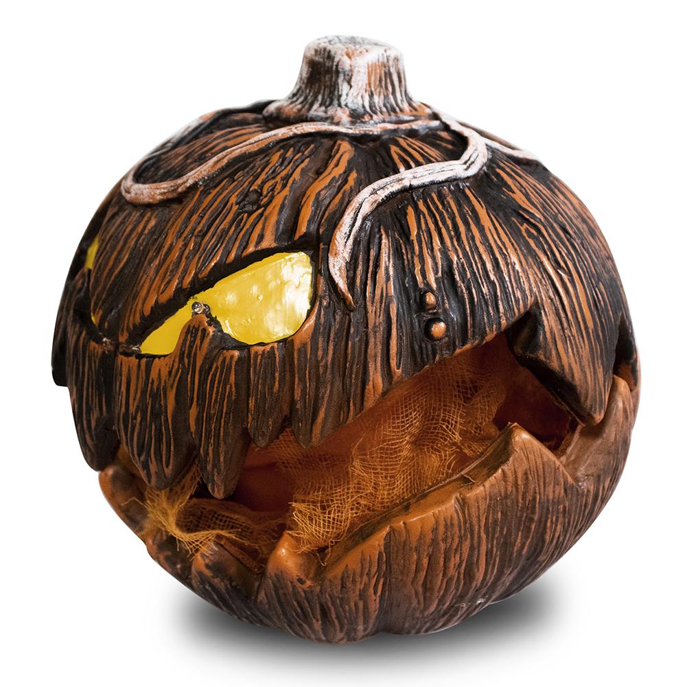 Jack-O-Lantern Decor Unique LED Devil Pumpkin Lantern Halloween Evil Pumpkin Lamp for Haunted House Porch Yard Party Decor