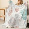 Shell Series Flannel Blanket – Soft Cozy Plush Couch Throw, Warm Home Decor, Ideal for Halloween & Christmas, Relaxing Comfort for Everyday Home Use