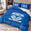 Warrington Wolves Printed Bedding Set Custom Name Text 1 Duvet Cover 2 Pillowcases For Bedroom