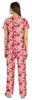 Inkmeso 2 Pcs Printed Short Sleeves Nightwear Set For Womens Top And Pajama Sleepwear Cotton PJ