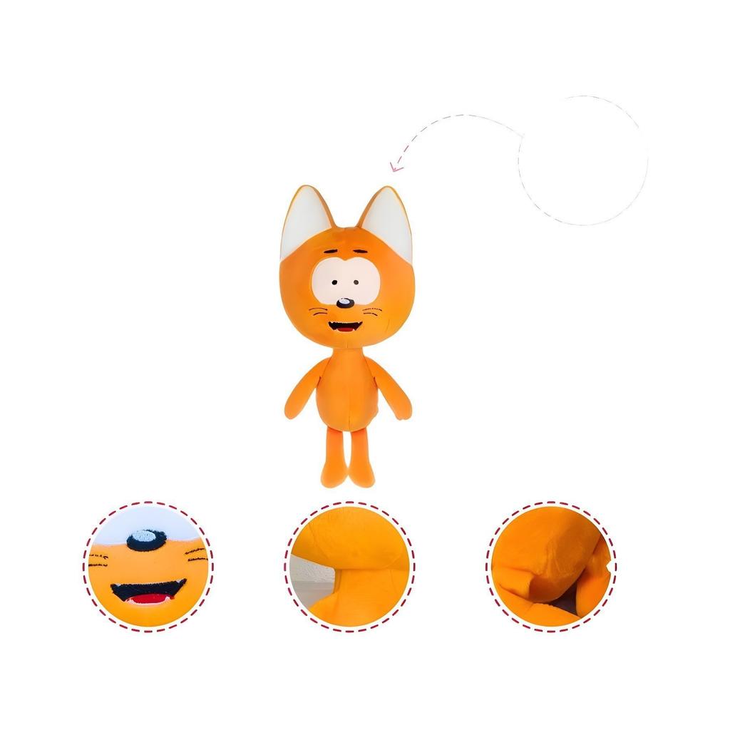 32cm Niedliche Kote Kitty Plüschpuppe Orange Cartoon-Katze Stofftier Weiches Anime-Zubehör Kinderzimmer Dekoration Geschenk