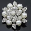 Eleganta Floare Imitatie Perla Nunta Mireasa Esarfa Brosa Pin Cadou