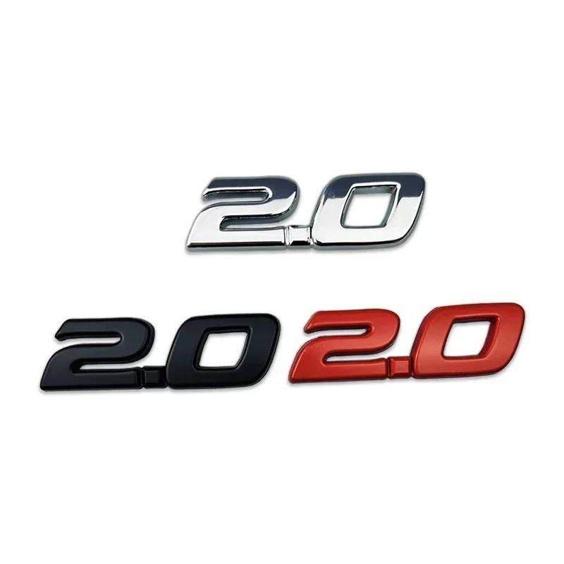 Car Side Sticker Emblem Trunk Decals Badge 2.0 Logo for Toyota Camry Corolla Supra Hilux Rav4 Yaris Tundra Highlander 4runner