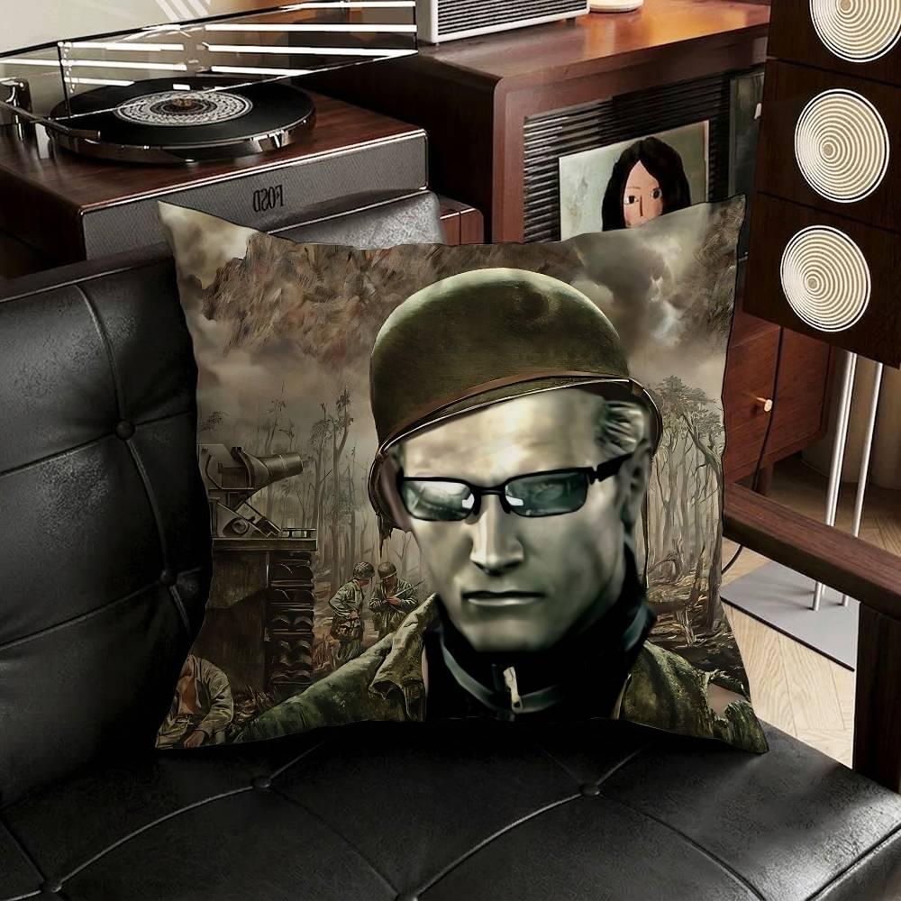 Albert Wesker P Pillow Case Sofa Living Room Bedroom Headboard Backrest Cushion Square Cushion Nap Time