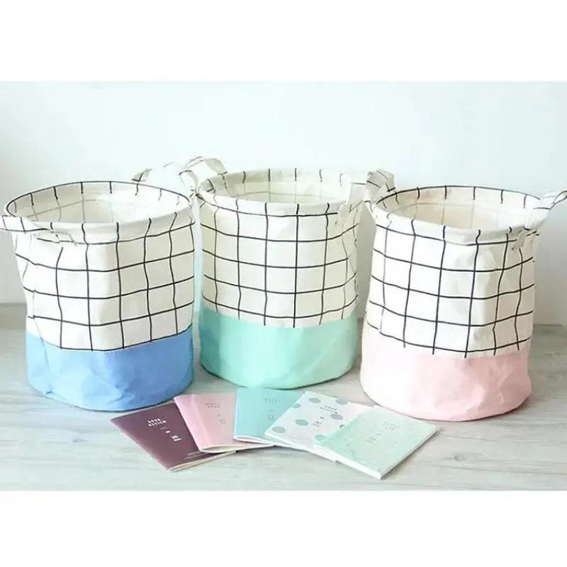 1 Pcs Cotton And Linen Cloth Art Laundry Basket Environmental Protection Picnic Basket Toy Classification Basket Storage