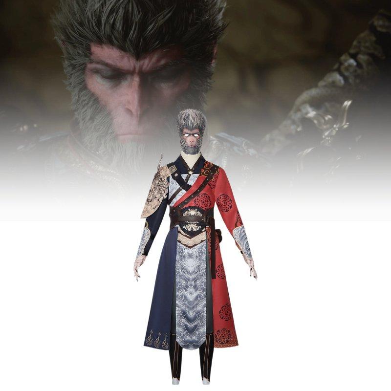Black Myth Wukong Character Halloween Costume Set Performance Cosplay Clothes