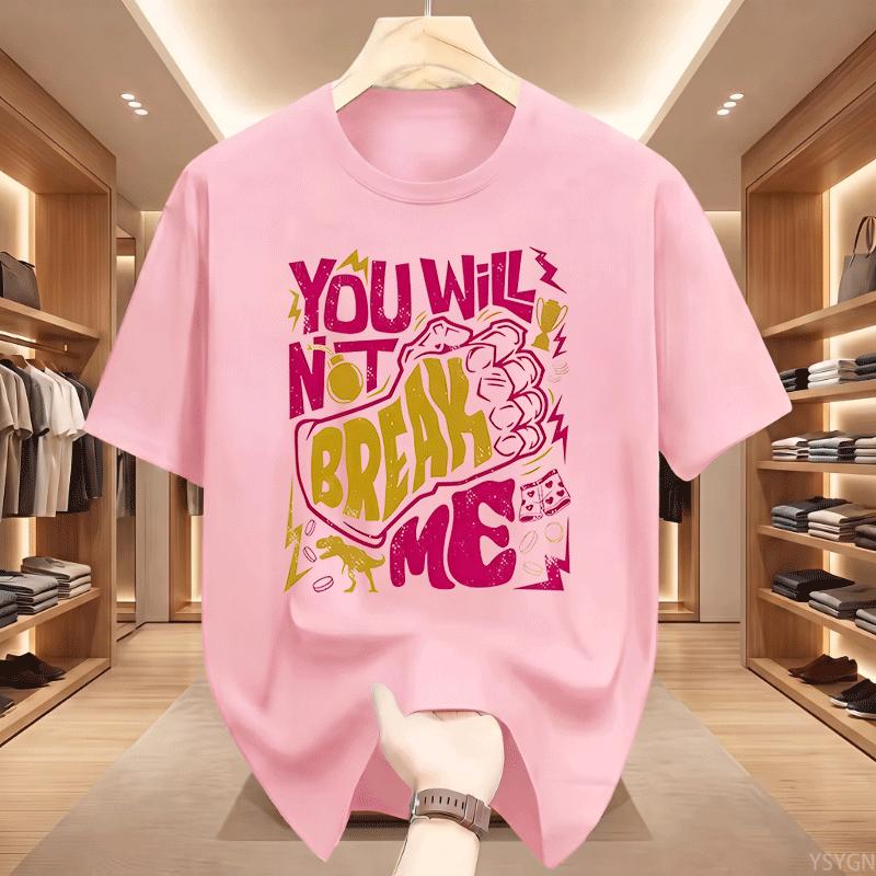 You Will Not Break Me Tshirt Unisex Unisex Dungeon Crawler Carl Dnd Book Tshirt Casual Round Neck Printed Tshirts Streetwear