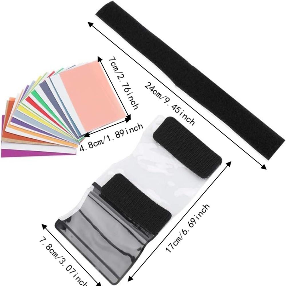 2set PVC Material Light Gel Filters 12 Colors Color Filter Sheets Photography Lighting
