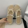 Fashion New 2025 Fashion Rivet Ladies Flats Mary Janes Shoes Butterfly-Knot Female Round Toe Footwear Slip On Women Flats With Shoes