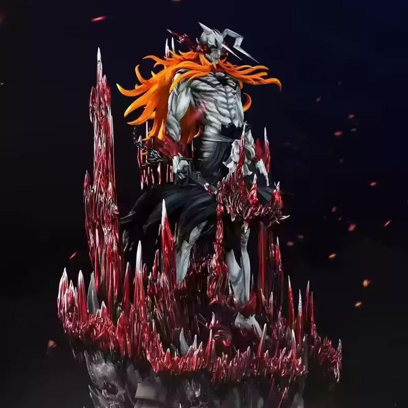 HEISS 33cm Kurosaki Ichigo Ulquiorra Cifer Bleach Anime Actionfigur Serie 1:1 Sammler-Schreibtischmodell-Spielzeug für Kinder Weihnachten Schönes Geschenk