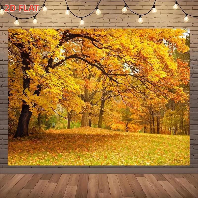 Two-dimensional Plane 1 Piece Per Pack. 1 Piece of Autumn Background Fabric Suitable for Studio Photography Background.