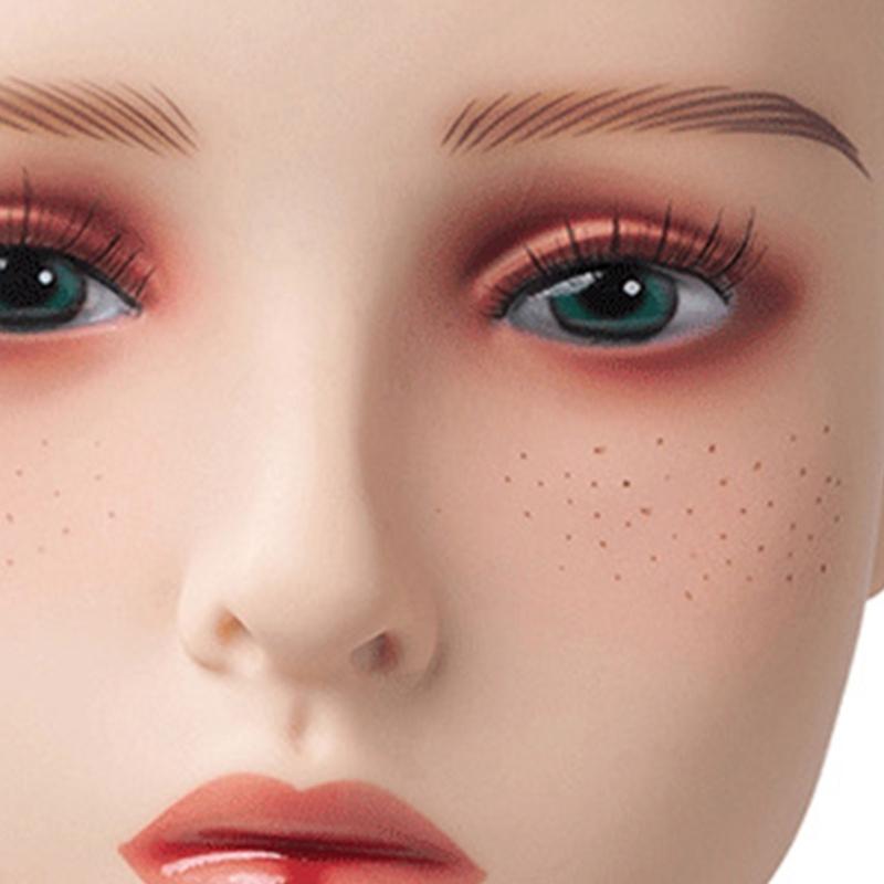 Wig Stand Portable Wig Holder Female Mannequin Head Wig Display Stand Wig Training Head Model for Hair Salons