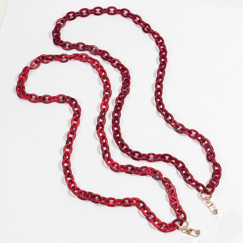 120cm Anti-Lost Colorful Acrylic Phone Chains for Women Portable Rope Neck Strap Cell Phone Chain Accessories Gifts Outdoor