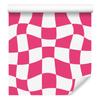 Wallpaper Casual Checkerboard Pink and White for Living Room and Bedroom 50x1000