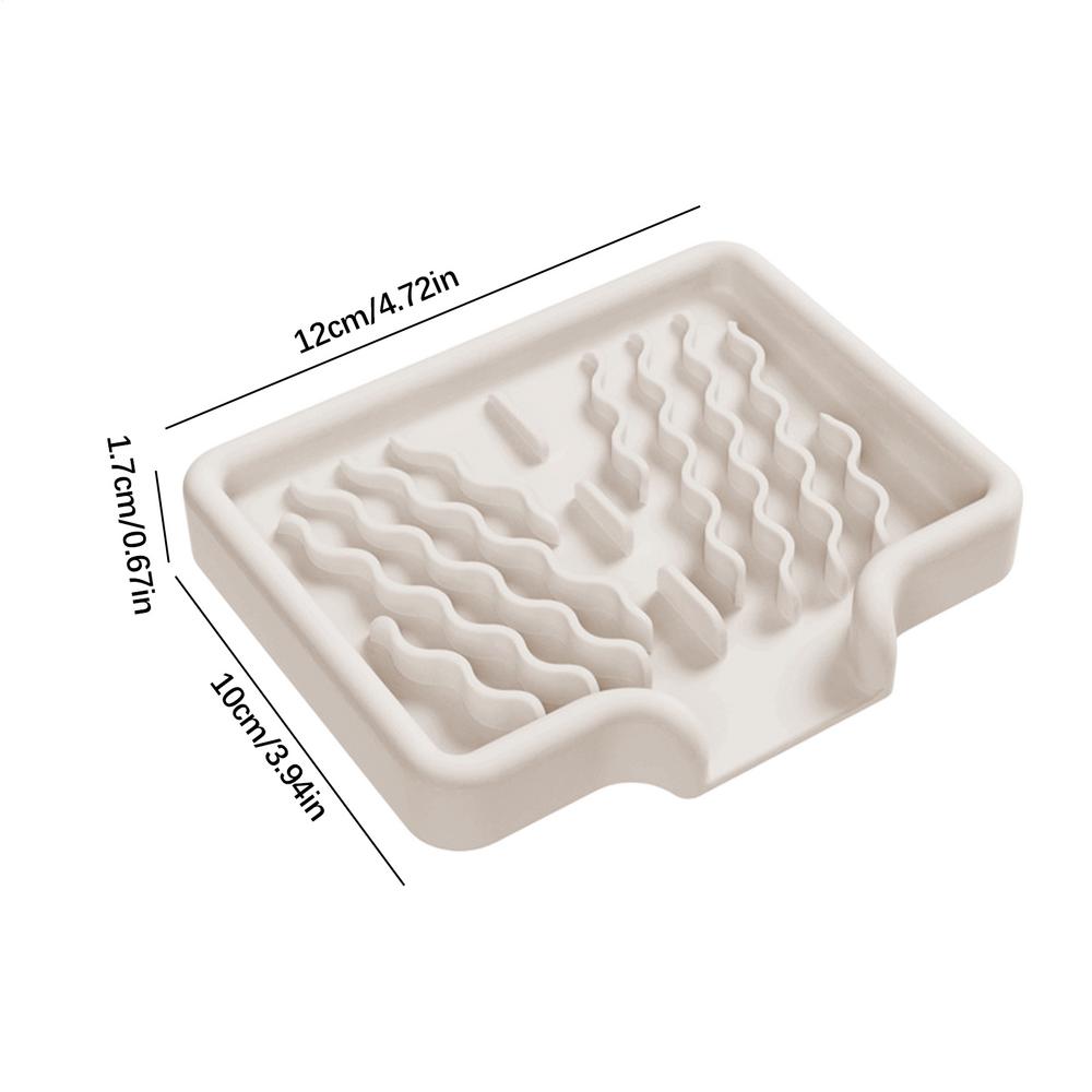 Self Draining Soap Bar Silicone Holder Kitchen Sink Soap Dish Sponge Tray Soft Shower Soap Dish Organizer Storage Accessories
