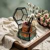 Hexagonal Glass Jewelry Box & Micro Landscape Flower Vase