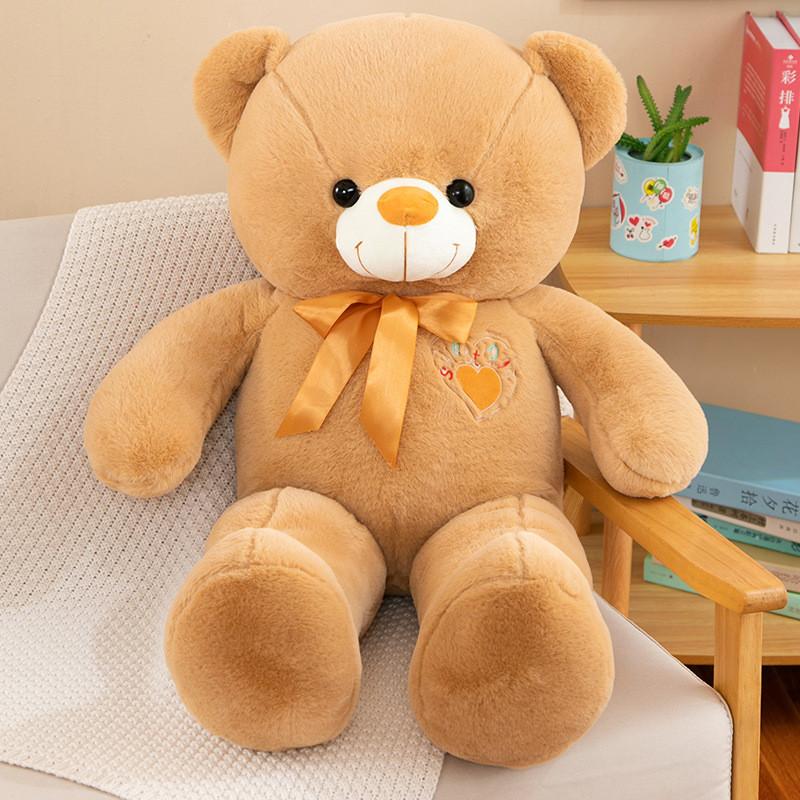 Adorable Teddy Bear Plush Toy With Bow Tie Perfect Birthday Gift For Kids And Girls