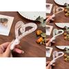 Shaped Heart Trendy Hair Claw Clip In Floral Acrylic For Stylish Hair Updos