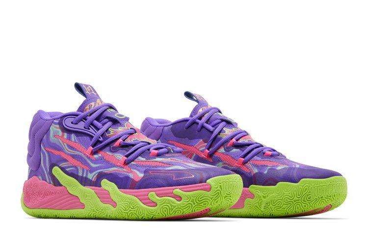 Men's Sneakers Puma LaMelo Ball MB.03 Toxic Purple Glimmer/Green Gecko