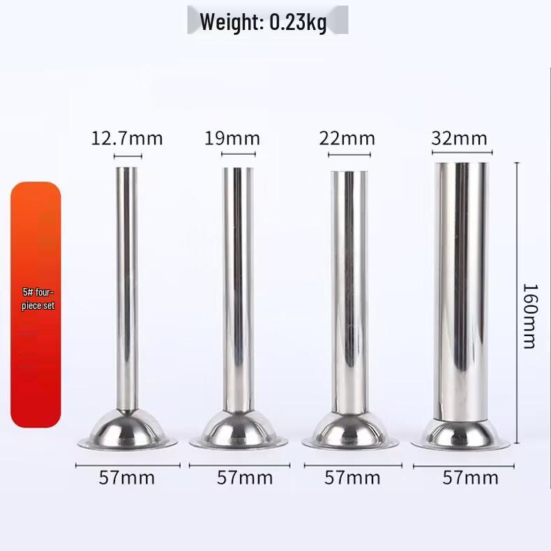 No. 5 Stainless Steel Meat Grinder Sausage Stuffer Set