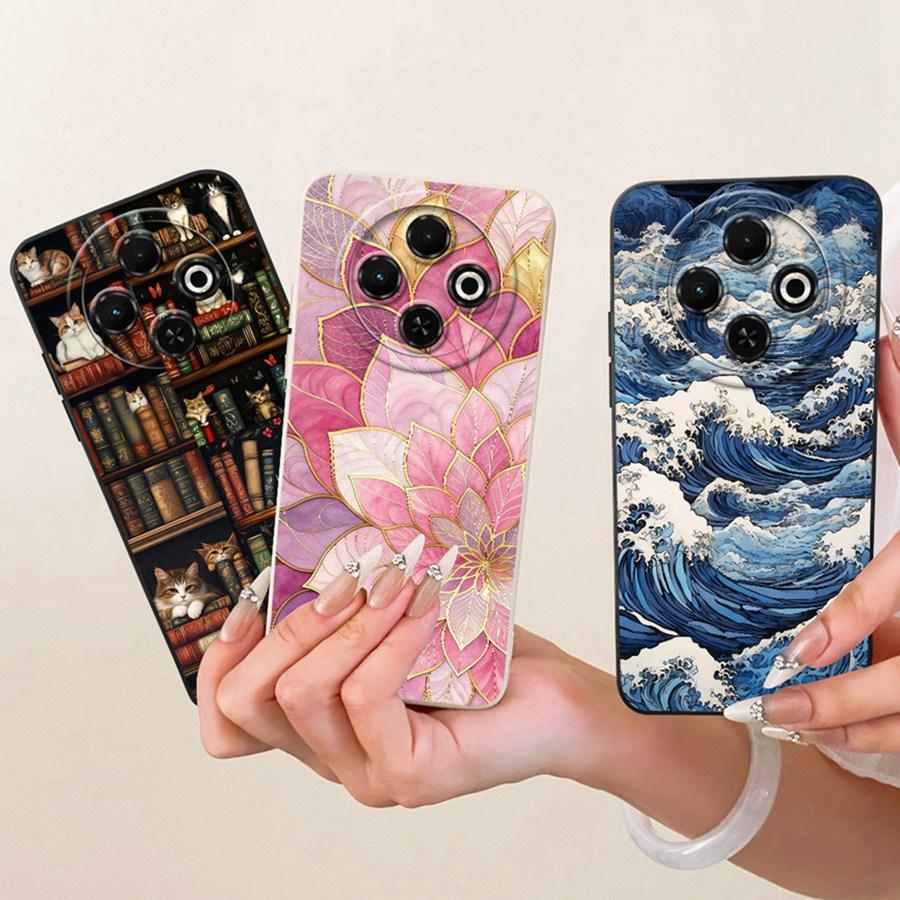 For Tecno Spark 30C  Pro Case Shockproof Soft Silicone Matte Back Cover For Tecno Spark30 30 C  Phone Cases New Design Couqe