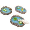 1Pc Micro Landscape Ornament Simulation Pool Creative Gardening Aquarium White Goose Lotus Pond Garden Mountain Water Stone Rockery Decoration