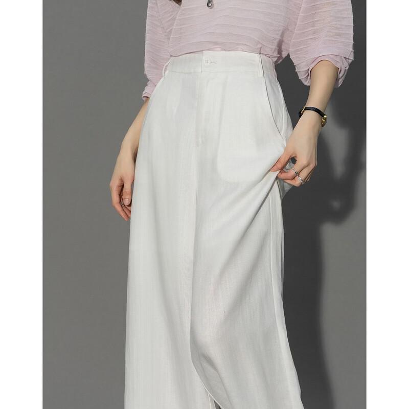 Demana Women s Linen Blend Straight Casual Pants XL