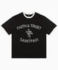 SAINTPAIN Sp Face & Trust Heavyweight Ringer T-Shirt Black