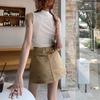 Retro Workwear Denim Skirt Women Summer High Waist Loose A-line American Hot Girl Short Skirt Ins Trendy