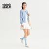 Benlai Damen Strickjacke im Faux-Zweiteiler-Design mit Kontraststrick