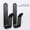 2 Pcs Snowboard Wall Mount Hooks Punching Great Load Bearing Thickened Heavy Duty Anti-slip Bag Hat Plaque Tools Clothes Surfboard Skateboard