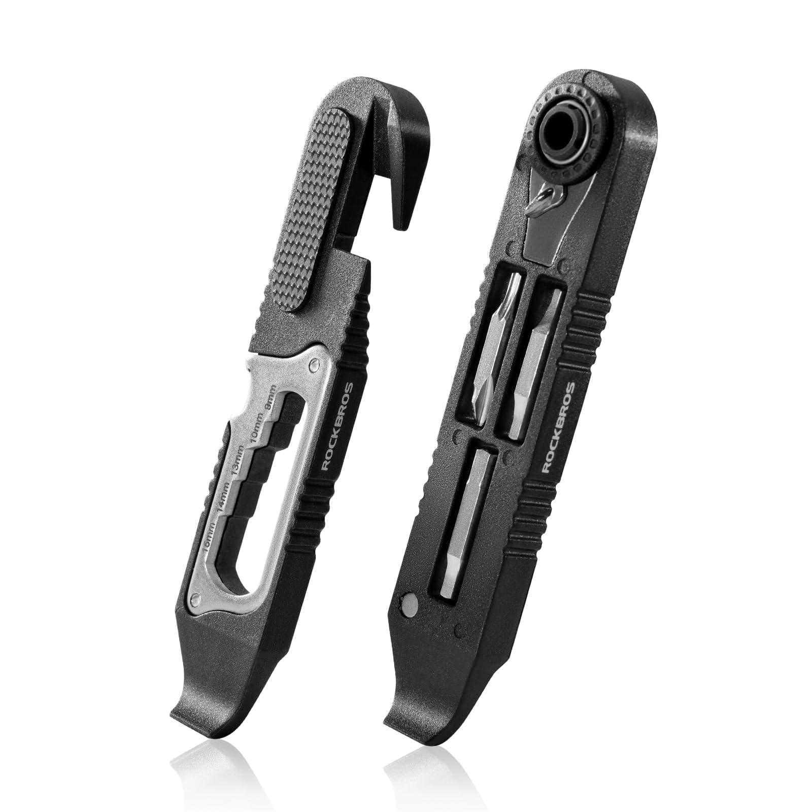 

ROCKBROS Bicycle Bicycle Tool Set 14in1 Multifunctional Mobile Socket Ratchet Wrench Set Tire Lever Puncture Repair Kit Portable Lightweight Compact