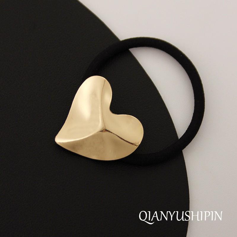 Minimalist Metal Hair Ring - New Korean Style High-End Ponytail Tie Rubber Band.