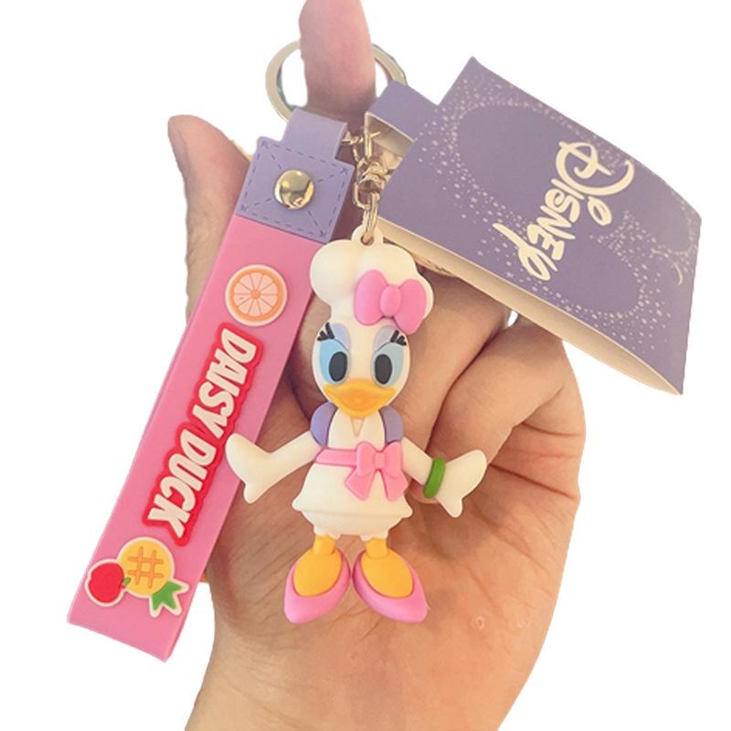 Authentic Disney Donald Duck Keychain Cartoon Winnie The Pooh Plush Bag Pendant Wholesale Daisy Duck
