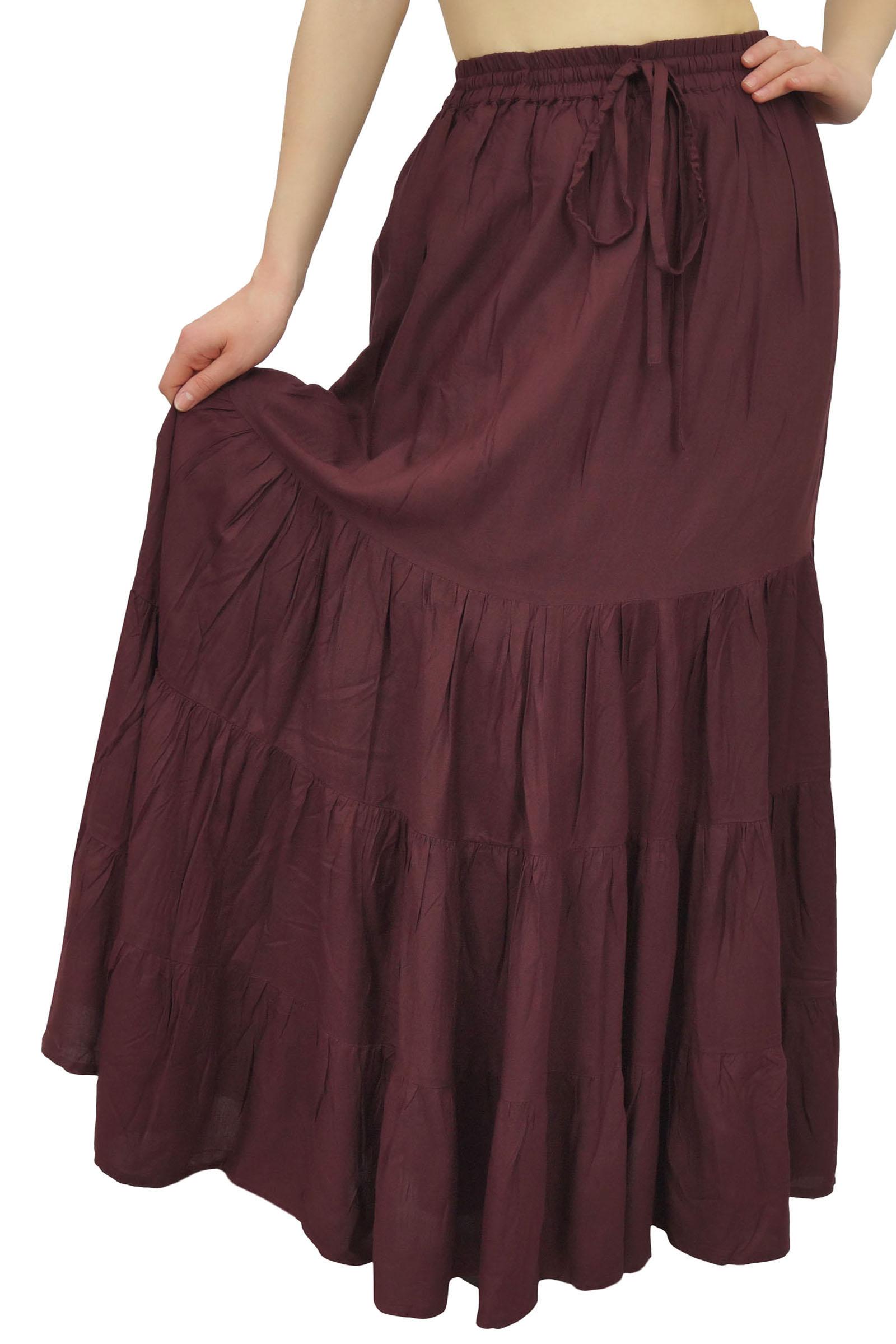 

Довга максі-ярусна спідниця Bimba Boho Вискочні спідниці з гумкою на талії 8 жовтий