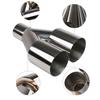 Car  Stainless Steel Muffler Tip Y Shape Double Exit Exhaust Pipe Mufflers Universal Fits exhaust pipes with a diameter of 63mm