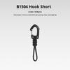 Multifunktionaler Dreieck-Karabiner 7-Strängiges Anti-Lost Schlüsselband Handgelenk-Haken 1,5 cm max. Öffnung für Outdoor-Camping Taschenlampe Schlüssel