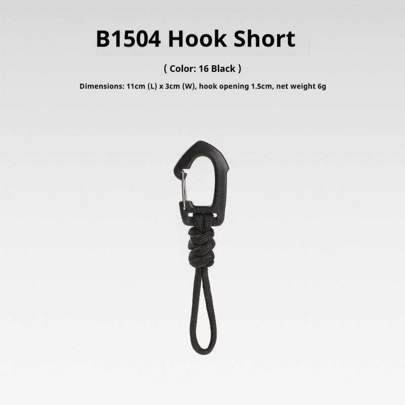 Multifunktionaler Dreieck-Karabiner 7-Strängiges Anti-Lost Schlüsselband Handgelenk-Haken 1,5 cm max. Öffnung für Outdoor-Camping Taschenlampe Schlüssel
