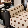 Warm Cube Jacquard Tuffed Fleece Anti-Slip Sofa Cover for Living Room Couch Seat Cover, Universal Sofa Slipcover Furniture Towel