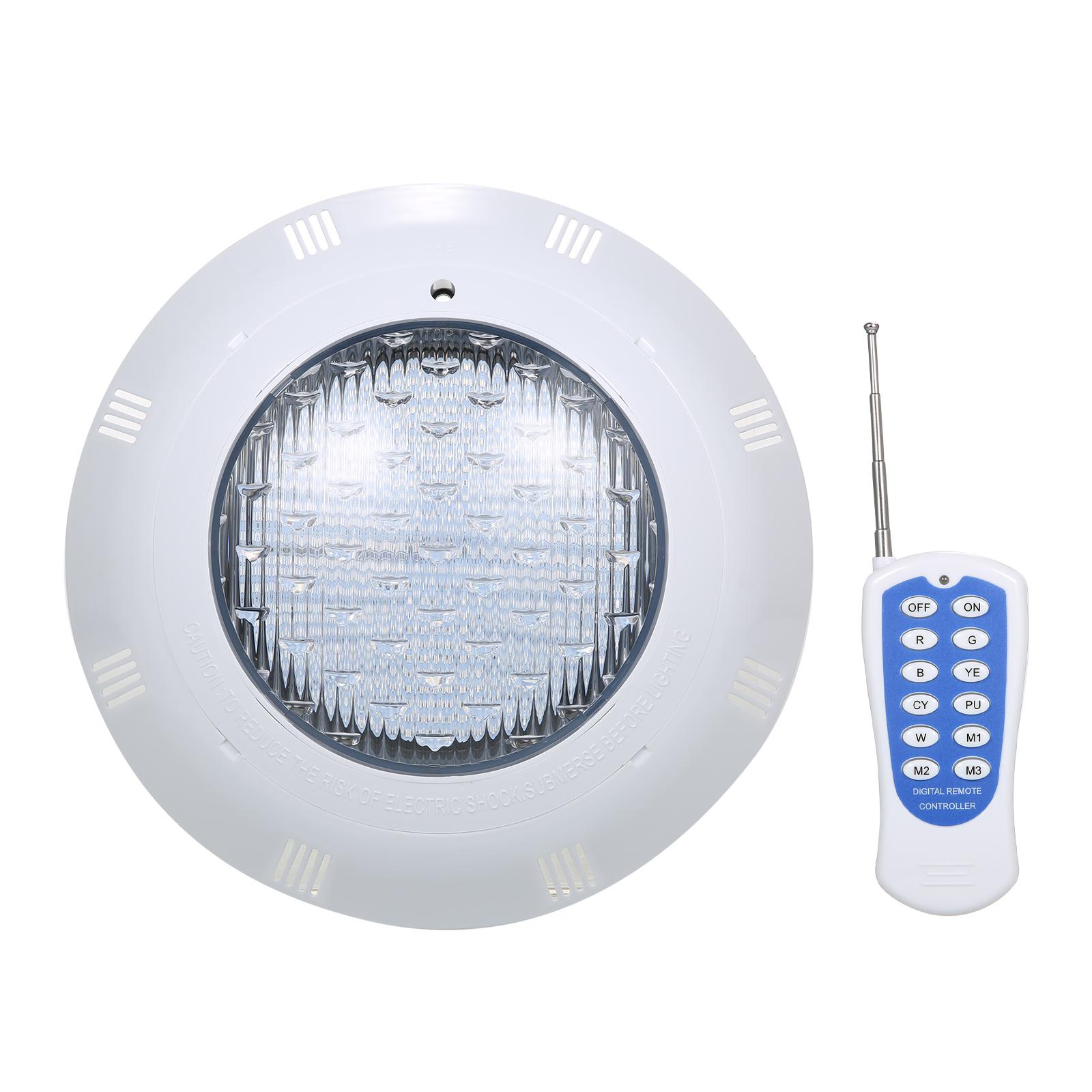 

AC12V 45W Светодиодные RGB светильники для бассейна 7 изменяющих цвет подводных ламп IP68 Водонепроницаемый светильник для бассейна белый